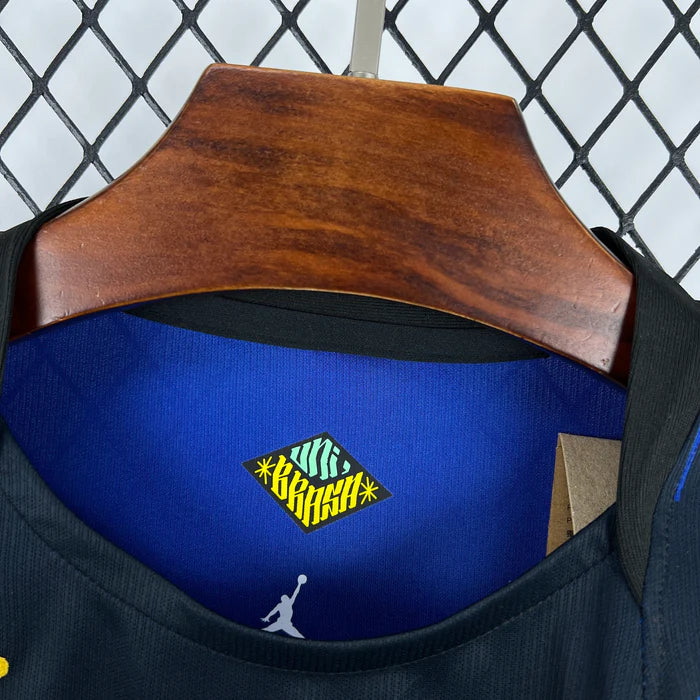 Maillot Brésil Extérieur Jordan Coupe du Monde 2026 - Noir et Bleu
